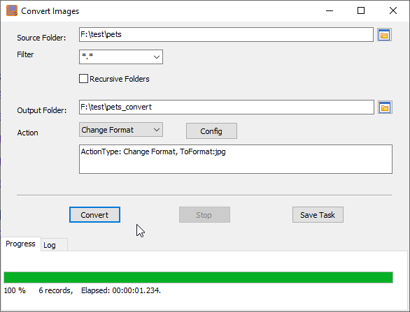 Batch Convert Image Files - convert format