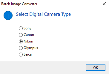 Batch convert Nikon NEF images to jpg - Choose Nikon