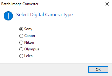 Batch convert Sony ARW images to jpg - Choose Sony