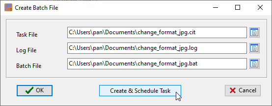 Batch Convert Image Files - make batch file