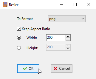 Batch Convert Image Files - resize