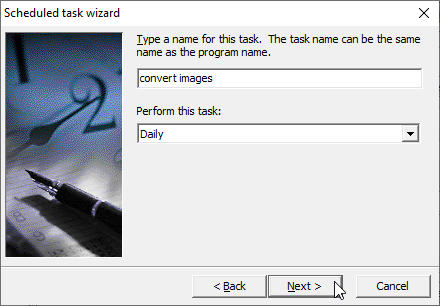 Batch Convert Image Files - scheduled task name