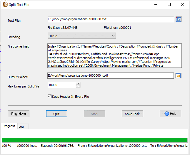 split large TXT file - split