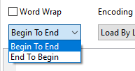 view SQL file begin or end