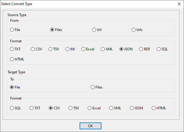 format multiple json files into one csv for ntfs on opensea - select types