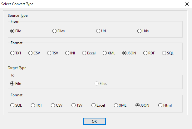 Filter JSON columns - select type