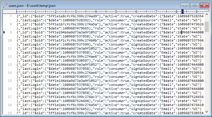 Split JSON array into multiple chunks - view the source JSON file