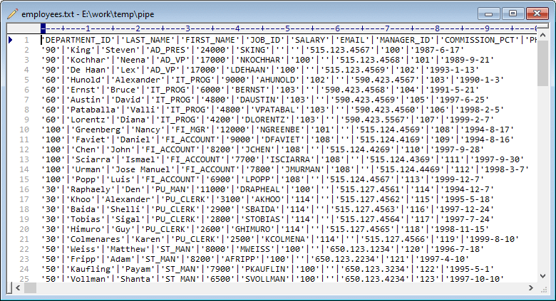 Split big TXT file by column value - view the source txt file