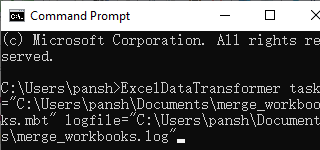 Transform Excel Data - Command line