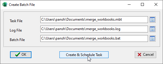 Transform Excel Data - make batch file