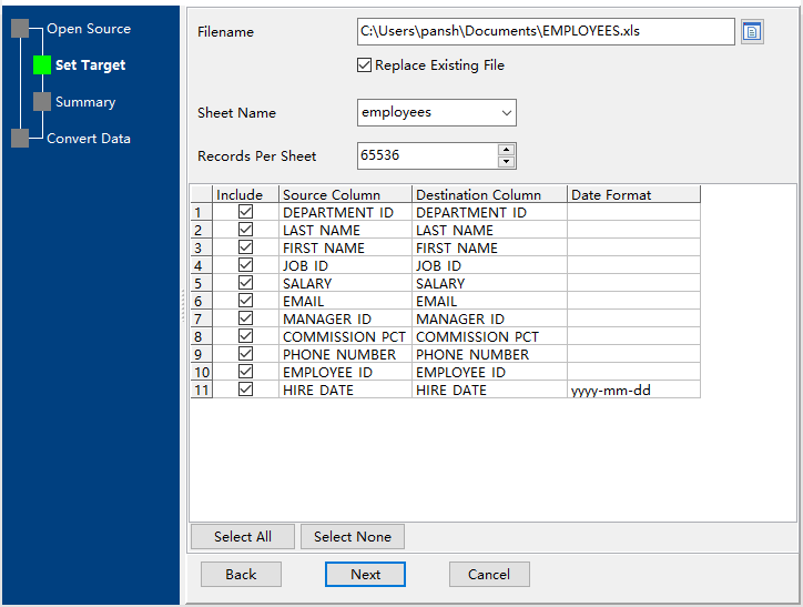 save Excel