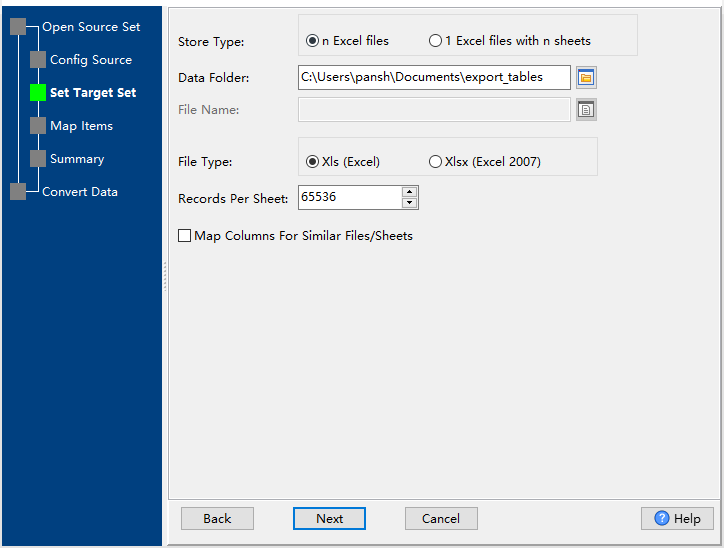 save Excel files