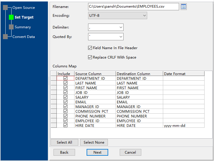 save TXT/CSV/TSV