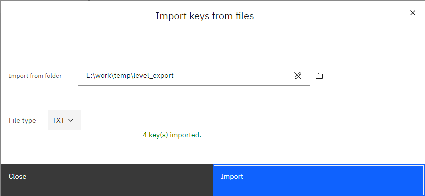 Import LevelDB Keys From Files