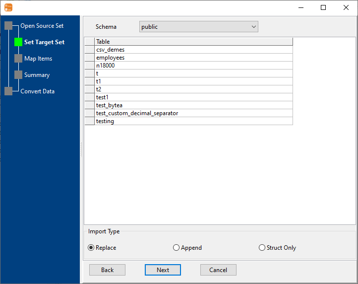 Migrate MongoDB to PostgreSQL - PostgreSQL tables