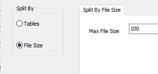 Split SQL Dump file by file size