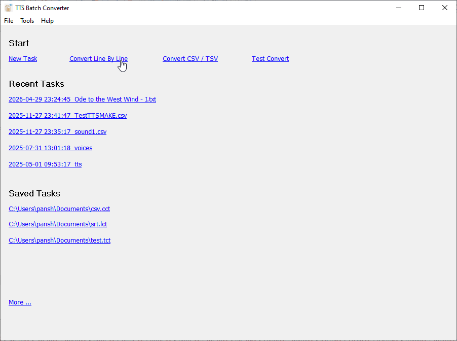 new convert tts line by line