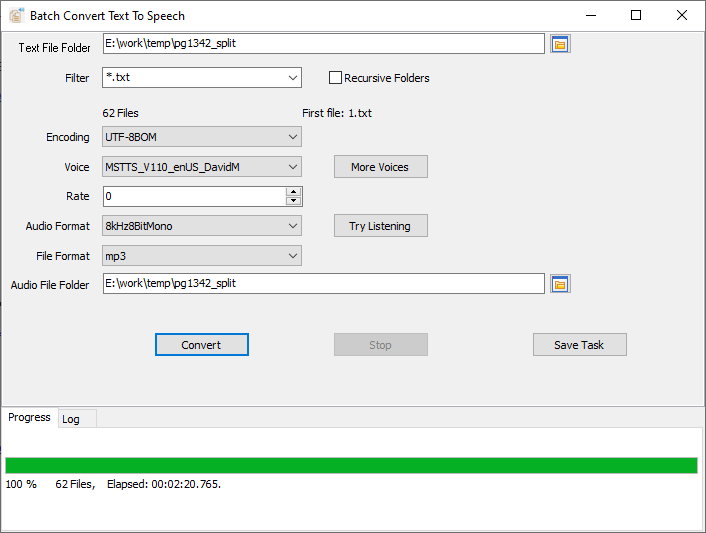 convert text book to audio book